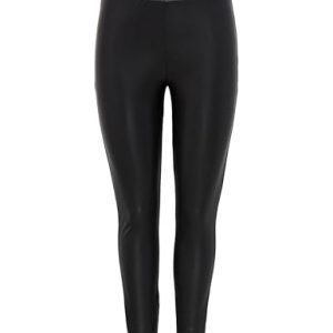 ONLY Leggings Revestidas Polainas, Preto, S para Mulher.