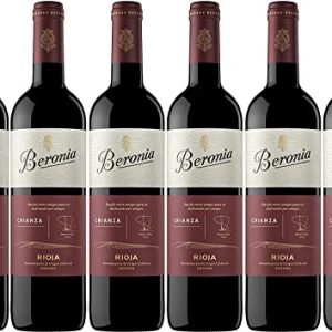 Beronia Crianza - Vinho Tinto D.O.Ca. Rioja Tempranillo - 6 Garrafas de 750 ml - Total: 4500 ml