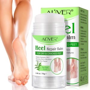 Creme para Calcanhares Rachados, Creme para Pés, Creme Ultra-Hidratante para Pés Secos e Danificados, Cuidado dos Pés bálsamo para calcanhares, hidrata e suaviza os pés secos, 70G (Árvore do Chá)
