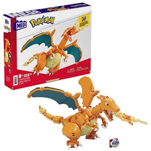 MEGA Construx Pokémon Charizard Figura de 222 Blocos de construção de Brinquedo para crianças (Mattel GWY77)