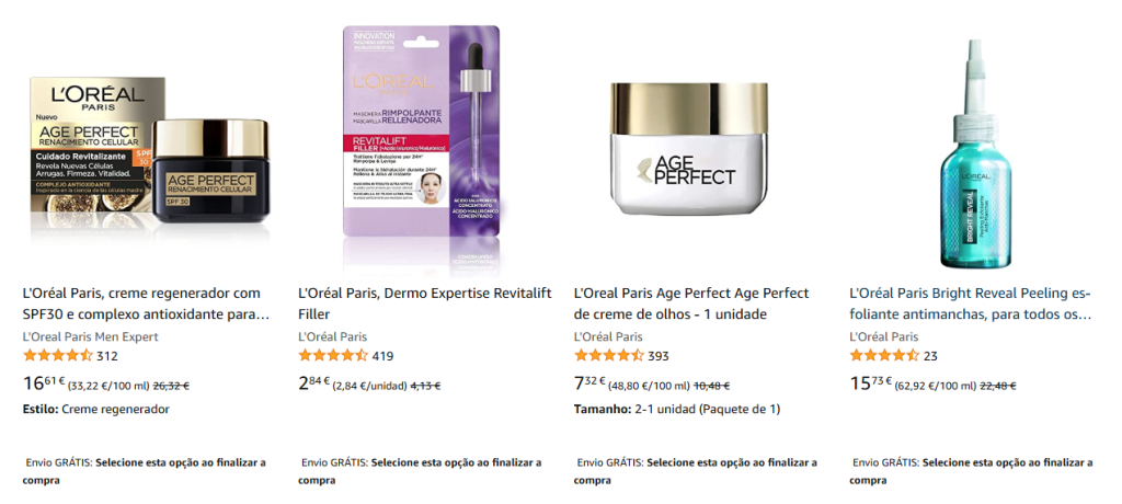 Produtos L'Oréal com promoção especial 3x2 na Amazon