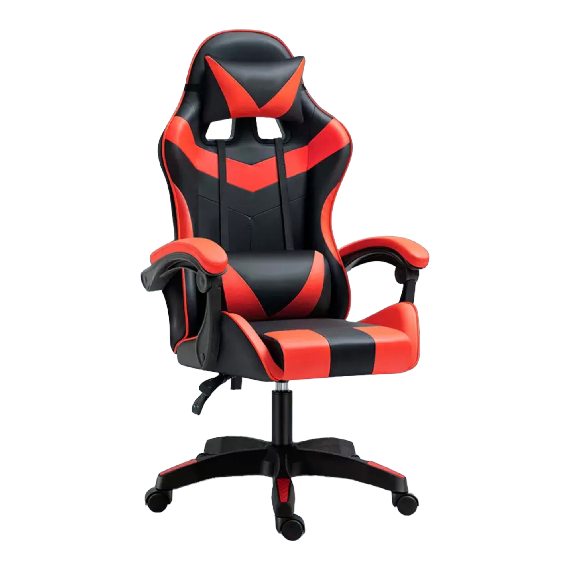 Cadeira Gamer para Escritório, Escritório e Jogos Online Giratória. Cadeira Confortável de Altura Ajustável para Gaming ergonômica, de couro sintético. Cadeira racing para jogos de videogame e de escritório. É ergonômica e com design moderno (S001 7499 8499 Flash D7).