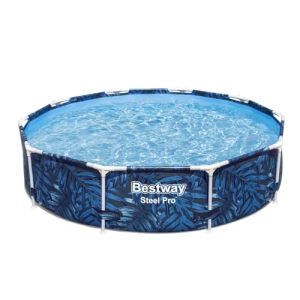 BESTWAY Piscina Desmontável Steel Pro 366x201x66 cm Capacidade de 4.062 Litros, Azul