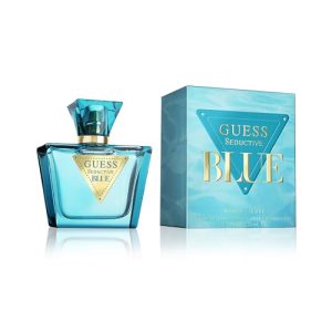 GUESS Seductive Blue, Eau de Toilette para Mulher, Colônia Floral e Frutada, Fragância Fresca e Viciante, Longa Duração, 75 ml.