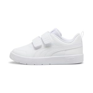 PUMA Courtflex V3 V PS, Tênis, Branco Branco-Névoa Prateada, 30 EU