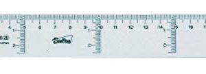 Safta 400920 - Regra de Cristal a partir de 2 anos, Cor transparente, 20 cm