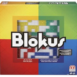 Mattel Games - Jogo de Tabuleiro Blokus - Fácil de Aprender - 21 Peças Coloridas por Jogador - Divertido - Estratégia e Desafios - para Toda a Família - BJV44