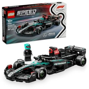 LEGO Speed Champions Carro de Corrida Mercedes-AMG F1 W15 de Brinquedo, Modelo de Construção de Veículo de Fórmula 1 e Minifigurinha de Piloto Colecionável, Presente para Crianças de 10 Anos ou Mais 77244