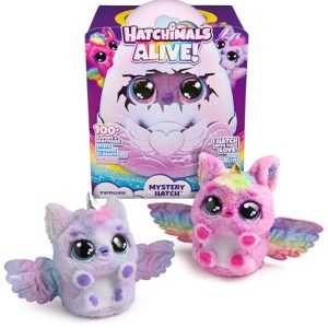 HATCHIMALS Alive Mystery Hatch PUFFICORN Pelúcia Interativa Surpresa e Ovo com Névoa, Luzes e mais de 100 Reações e Sons A Magia está em Suas Mãos Jogos Infantais Brinquedos Crianças 5 Anos