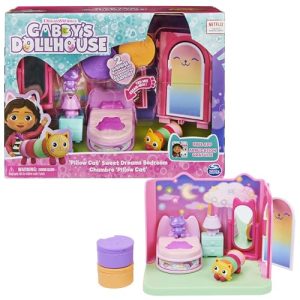 A CASA DE PULGAS DA GABBY - QUARTO DOS SONHOS COM 1 FIGURA SONHIGATA, 3 ACESSÓRIOS, 2 CAIXAS SURPRESA E 3 MÓVEIS - 6062037 - BRINQUEDOS PARA MENINAS A PARTIR DE 3 ANOS - PRESENTE PARA MENINAS DE 3 ANOS +