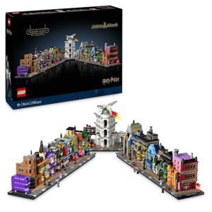 LEGO Harry Potter Lojas Mágicas do Beco Diagonal Maquete para Adultos e 12 Micro Figuras de Coleção, Ônibus Noturno, Presente para Mulheres e Homens, Decoração de Quarto, Conjunto de Magia 76444.
