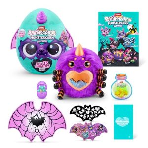 Rainbocorns ZURU Monstercorn Surprise, Aranha, da ZURU Surpresa Unboxing Brinquedo Macio, Presentes de Monstro Fantástico para Meninas, Brincadeira Imaginativa com Acessórios Usáveis (Aranha)