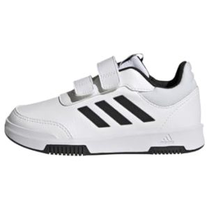 adidas Tensaur Hook And Loop Shoes, Tênis Unisex para crianças, Ftwr White Core Black Core Black, 34 EU