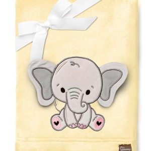 Be Mammy Manta Quente Manta Criança Cobertor Inverno Presente Bebê Menina Baby Blanket BE20-168 (Amarelo - Elefante)