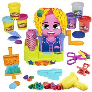 Play-Doh Hasbro Barbearia, Artesanato para Meninas e Meninos a Partir de 3 Anos, Conjunto com Ferramentas e 6 Potinhos de Massinha de Cores, Presente Criativo